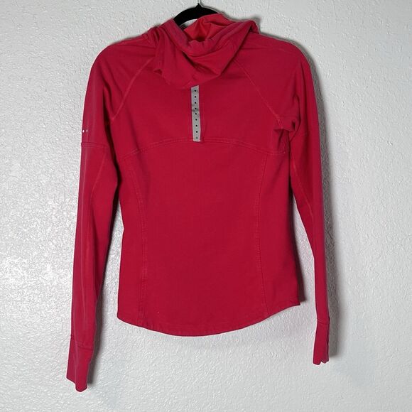 Y2K Nike Jacket Hoodie Womens Pink Full Zip Training Fit Dry Athletic Size Small - Picture 2 of 9